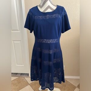 Midi Navy Blue Dress